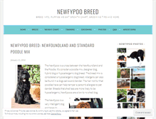 Tablet Screenshot of newfypoobreed.com